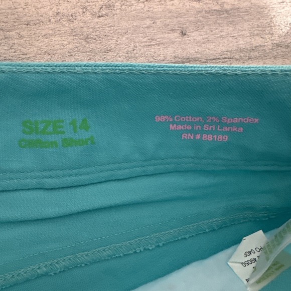 Lilly Pulitzer Shorely Blue Dot Dot Dot Clifton shorts - Size 14 - Picture 6 of 12